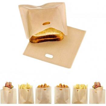 1pc Eco-Friendly Non-Stick Toaster Bags for Toasted Sandwiches