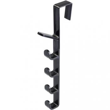 5-Tier Over-The-Door Organizer Hook for Towels, Hats, Hoodies, Coats, Clothes, Bags