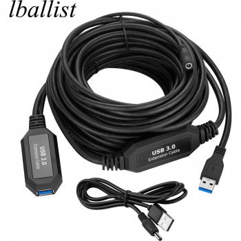 Lballist USB 3.0 Verlängerungskabel mit geschirmtem Design 5M/10M