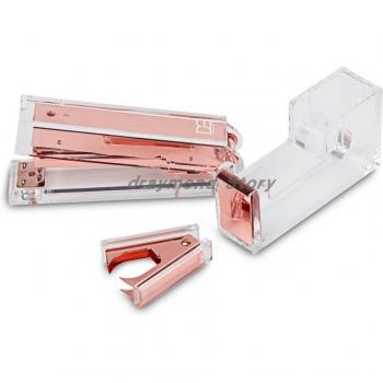 Acryl Gold Schreibtisch Organizer