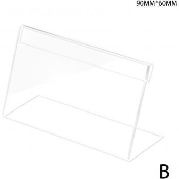 Étiquettes de tarif en acrylique T1,5 mm – support carte – pack 6 – Acry Z9U3