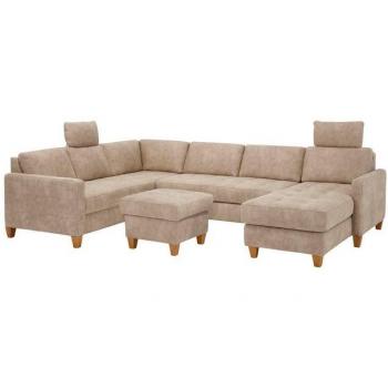 Wohnlandschaft Earl U-Form mit Luxus-Microfaser