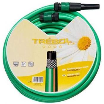 Manguera de Riego Verde Trebol Trenzado 15 mm.