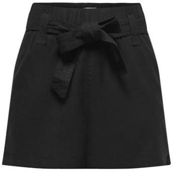 Velvet Vibe Black Lace-Up Shorts – Size M (Female, Pocketed)