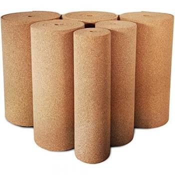 Bande isolante en liège naturel 8 mm – 100 cm × 300 cm (murs & sols)