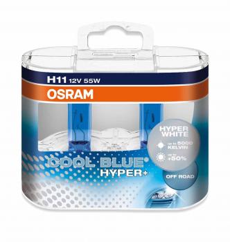 Lámpara para Faros OSRAM 62211CBH+-HCB Cool Blue Hyper, Caja Doble