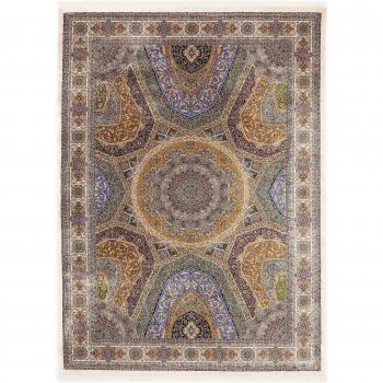 OCI DIE TEPPICHMARKE Teppich »SILK LINE SHAH ABBAS«, rechteckig, 5 mm, eleganter Wohnteppich