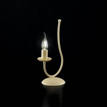Lampada a stelo in ferro forgiato avorio Botte Bonetti