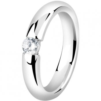 Nenalina Damenring, 925 Sterling Silber, Zirkonia Stein, Ringgröße 58