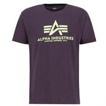 Alpha Industries Plum Short Sleeve Tee for Men 2XL