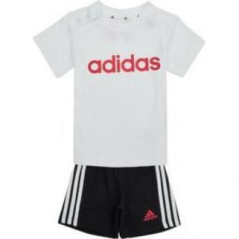 Set sportivo in cotone biologico adidas 3-Stripes Essentials Lineage