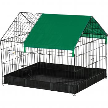 PawHut Cage de Protection avec Bâche 90×75×75 cm