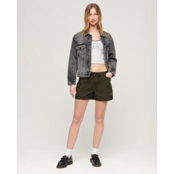 Pantalón corto Superdry Cargo negro mujer