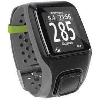 Reloj GPS TomTom Multideporte con HRM y sensor de cadencia, Gris, M