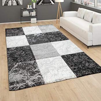 Tappeto Moderno Pelo Corto Motivo Geometrico 80x150 cm