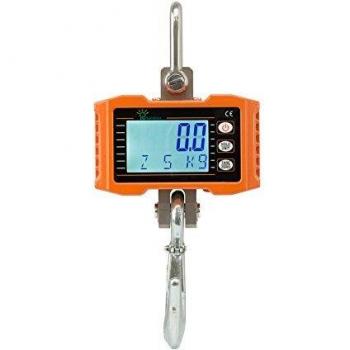 Hyindoor Balanza Portátil 1000kg con Gancho Resistente y Pantalla LCD para Industria