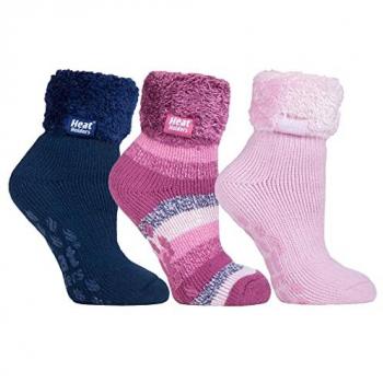 Winter‑Sockenset „Damen‑Fluffy“ – Mehrfarbig, 3 Paar