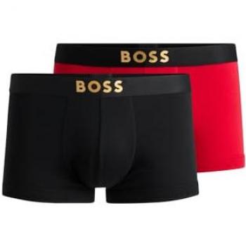 Bóxer BOSS Homewear Negro/Rojo (2 unidades, M)