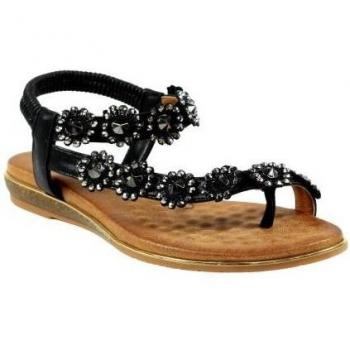 Luna Donna Sandali Charlotte II 4 UK Nero