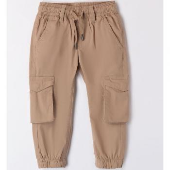 Pantalone tessuto navetta lungo beige