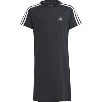 Adidas Mädchen Kleid Essentials 3-Streifen Schwarz/Weiß