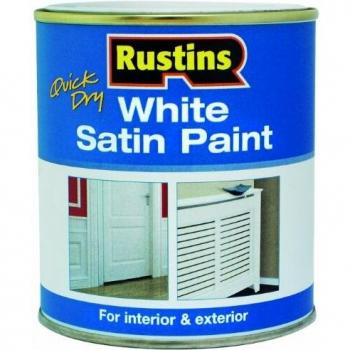 Rustins Quick Dry White Satin Enamel