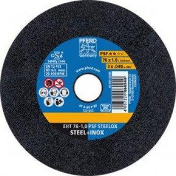 PFERD PSF STEELOX 76mm Stainless Steel Cutting Discs (10 pcs)
