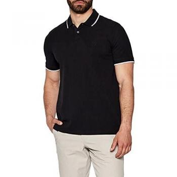 POLO CON PROFILI A CONTRASTO ARMANI EXCHANGE, Nero
