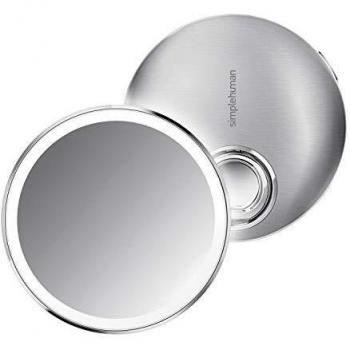 10cm Brushed Stainless Sensor Mirror ST3025