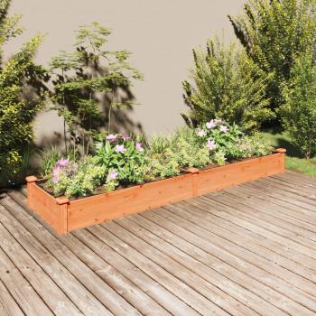 Canteiro Verde VidaXL 240x60x25cm – Estrutura de Abeto Mácio