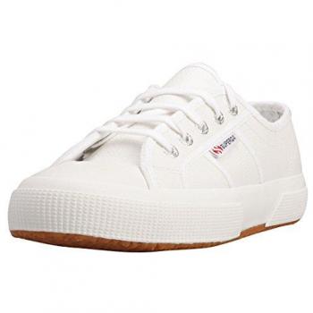 Superga 2750 Tumbled Leather Shoe Female White UK Size 6.5