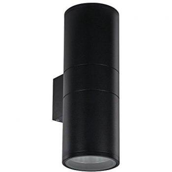 Aplique moderno Gun negro 2 luces E27