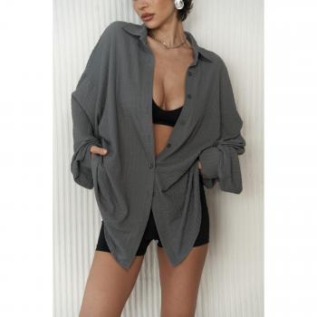 Camicia oversize Blu Profondo