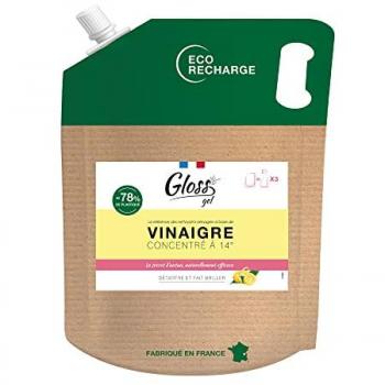 Vinaigre Blanc Gel Parfum Citron 14° Eco Recharge 2,5L