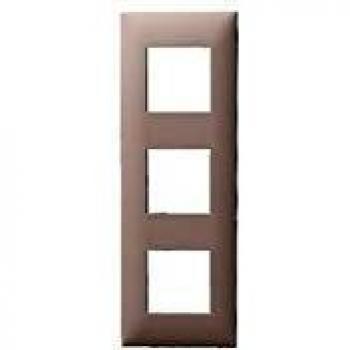 Evolution Arnould – Plaque 3 postes, ton chocolat