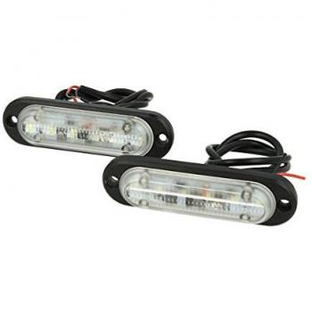 Luci Diurne a LED 6x1 W 12/24 V, Certificazione IP68, Uso Universale per Automobili e Camion