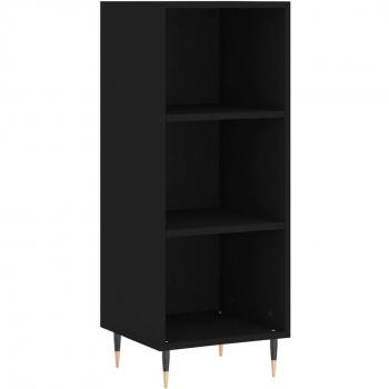 Meuble de Rangement VidaXL – Buffet Noir en Bois d’Ingénierie 34,5×32,5×90 cm