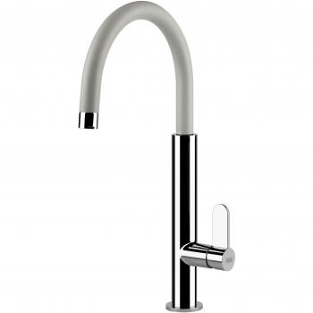 Elleci MKKDOP96 Miscelatore Monocomando Bianco Kera 96 con Doccetta Estraibile
