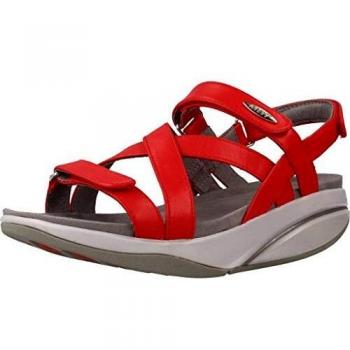 MBT Damen Kiburi W Peeptoe Sandalen, Rot 36 EU