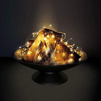 Kupferkabel LED Lichterkette 20 Meter 200 LEDs extra warmweiß für innen und außen