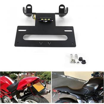 Support de plaque d'immatriculation arrière Loerss pour Ducati Monster 750