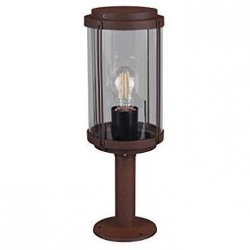 Lampada da Esterno Tanaro in Alluminio Effetto Ruggine con Diffusore in Vetro IP44 H.40 cm