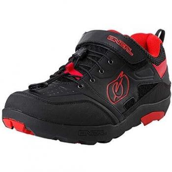 Scarpe O'Neal Traverse Flat per MTB Colore Nero-Rosso Taglia 41