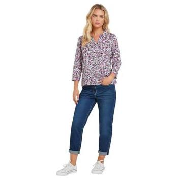 Chemise Rose en Coton 100% M & Co à Motifs Floraux