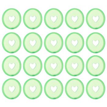 Disque Champignon 35 mm Transparent – Ensemble de 20 Feuilles