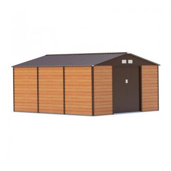 Zahradní domek G21 GAH 1300 – 340 × 382 cm (hnědý)