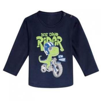 Triggæma Dinosweat Baby – 80, Navy – Baumwolle/Elastan