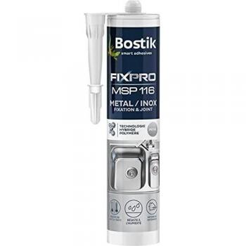 BOSTIK Mastic fixpro msp116 métal inox 290ml
