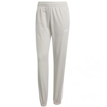 Adidas Women's Gray Mesh 3‑Striped Track Trousers