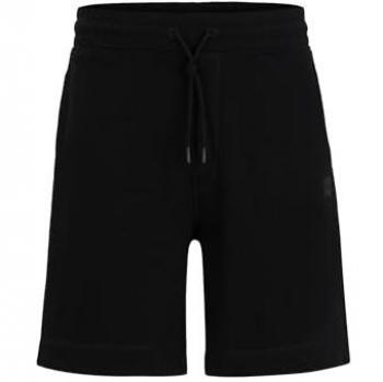 Men's BOSS Orange Sewalk Mens Cotton-Terry Shorts with Logo Badge